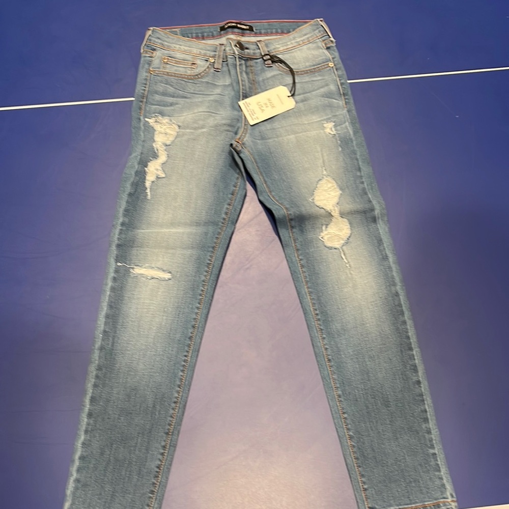 Angry rabbit blue skinny jeans